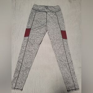 Always Women's Gray Leggings with Red Accents